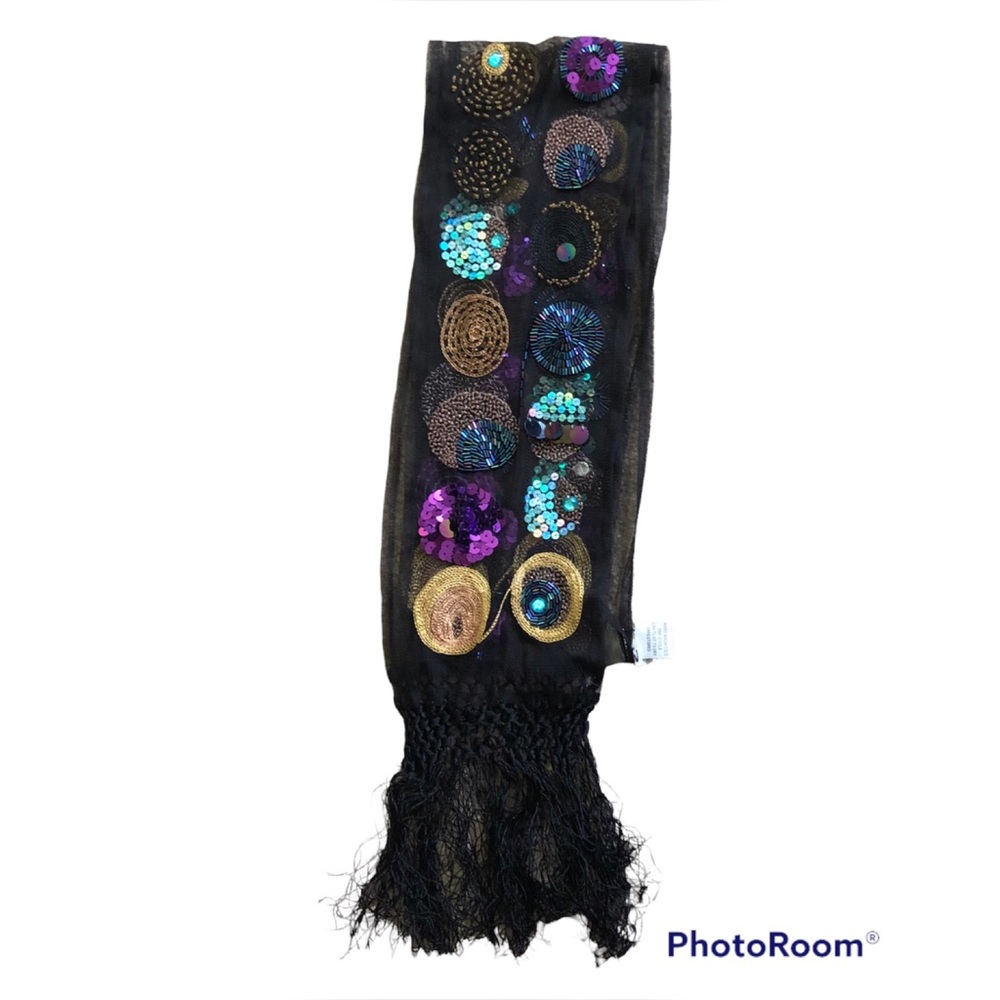 Chico’s embellished sheer scarf